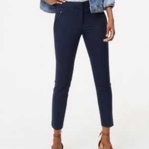LOFT Skinny Ankle Black Pants Size 10 P